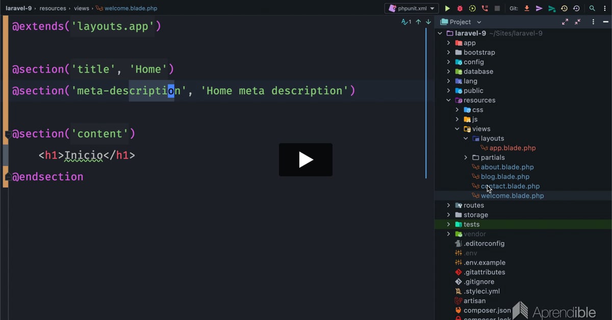 8. Plantillas de Blade - Herencia
