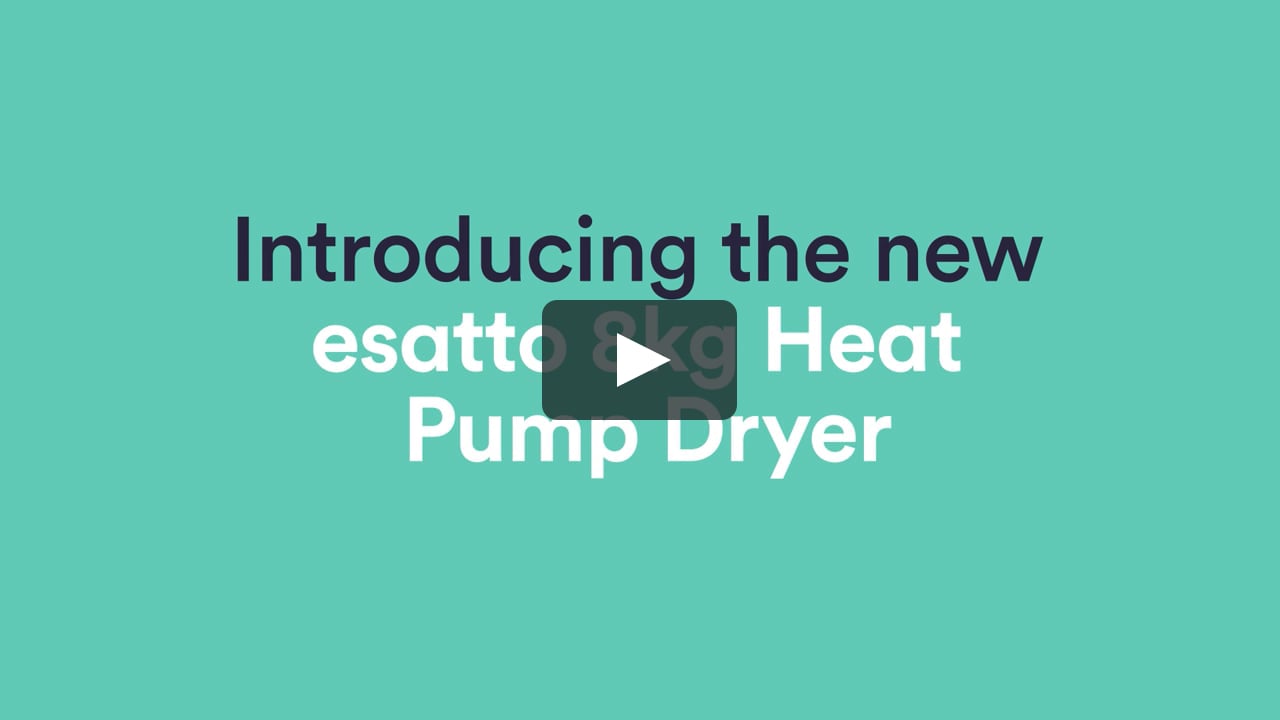 Introducing the new Esatto 8kg Heat Pump Dryer on Vimeo