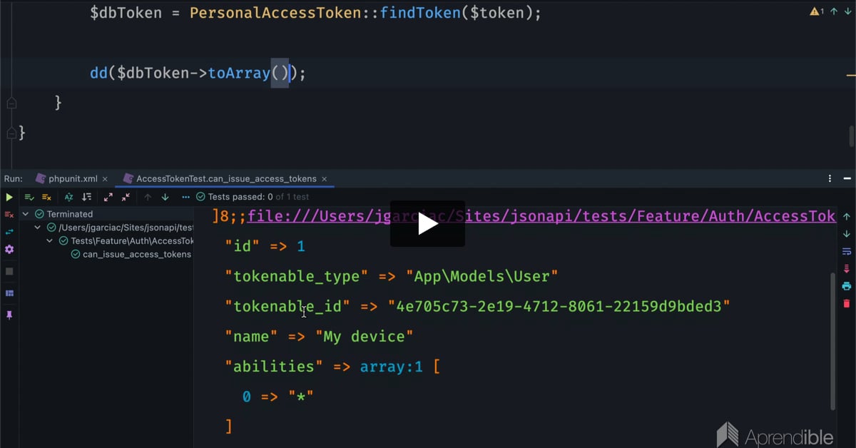 54. Cómo generar tokens de acceso con Laravel Sanctum
