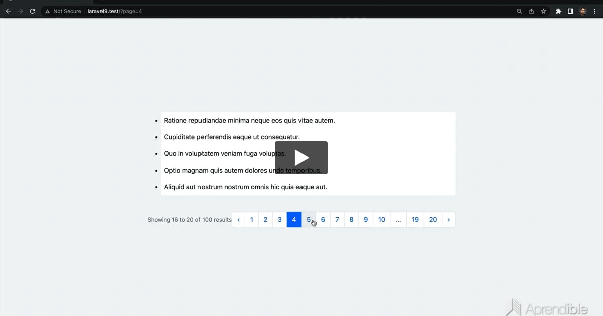 9. Paginación con Bootstrap 5 en Laravel 9