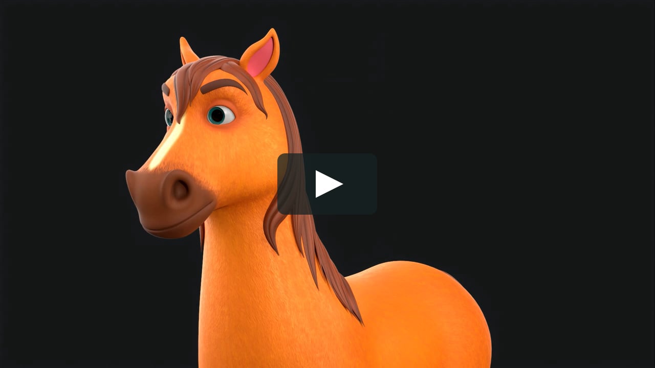 Cartoon Horse 3D Model on Vimeo