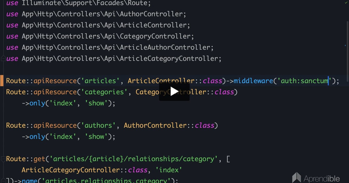 56. Protegiendo las rutas API con Sanctum en Laravel 9