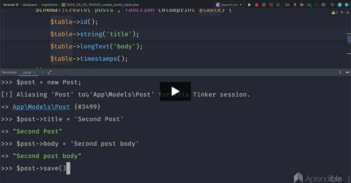 13. Introducción a Eloquent el ORM de Laravel 9