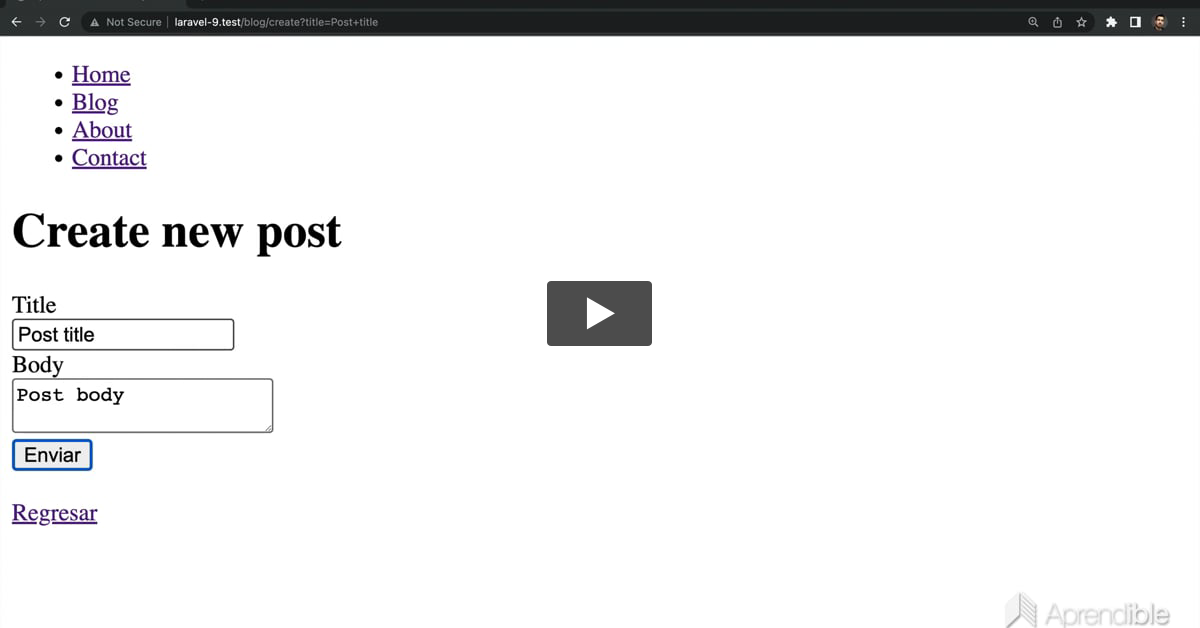 15. Formulario para crear registros