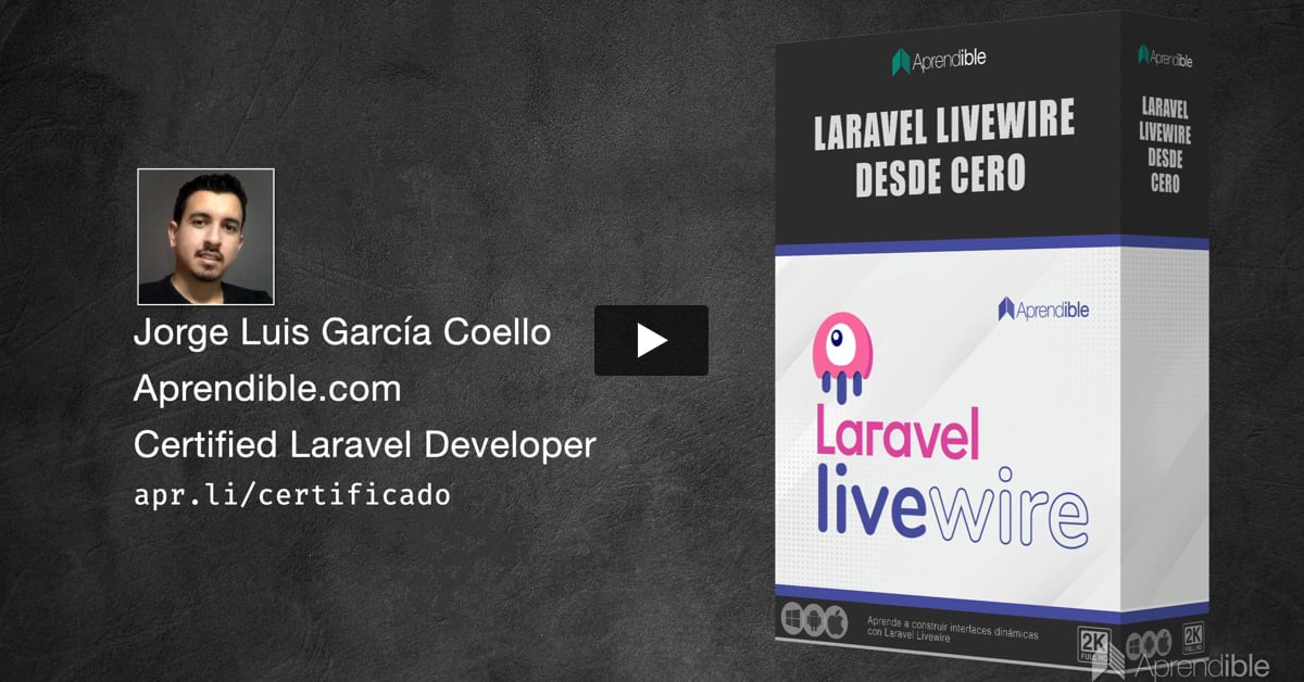 1. Presentación del curso de Livewire desde cero