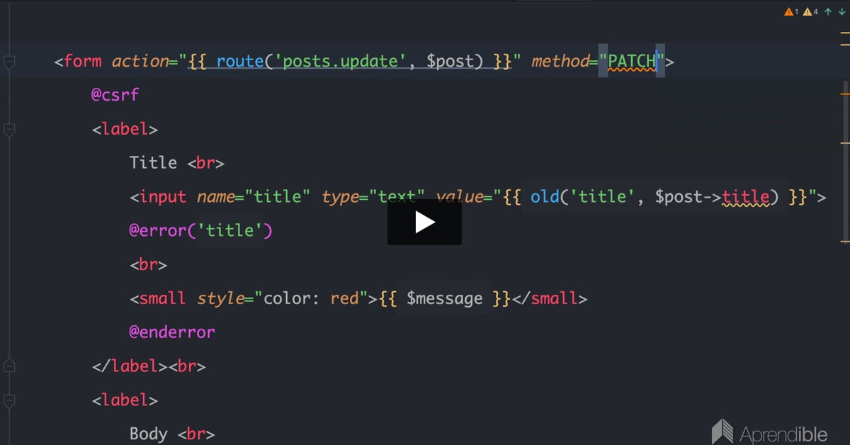 20. Formulario para editar registros