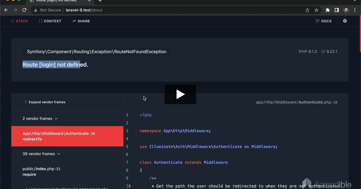 30. Cómo proteger rutas de usuarios no autenticados