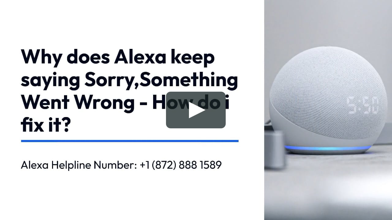How To Fix Alexa Sorry Something Went Wrong