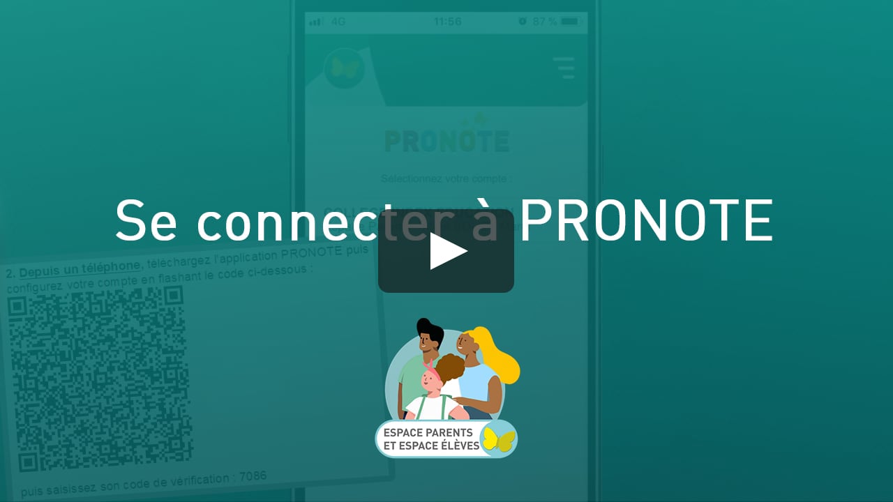 PRONOTE pour les familles  Se connecter à PRONOTE on Vimeo