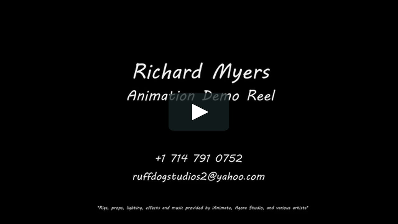 Richard Myers - Animation - Demo Reel 2022 on Vimeo