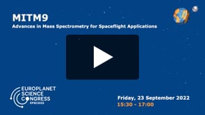 Vimeo: EPSC2022 – MITM9 – Advances in Mass Spectrometry for Spaceflight Applications