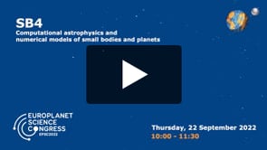 Vimeo: EPSC2022 – SB4 – Computational astrophysics and numerical models of small bodies and planets