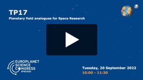 Vimeo: EPSC2022 – TP17 – Planetary field analogues for Space Research