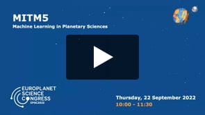 Vimeo: EPSC2022 – MITM5 – Machine Learning in Planetary Sciences