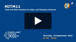 Vimeo: EPSC2022 – MITM11 – Tools and Data Analytics for Solar and Planetary Sciences