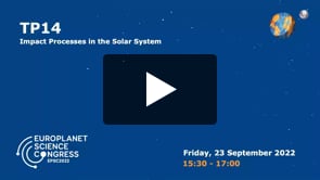Vimeo: EPSC2022 – TP14 – Impact Processes in the Solar System