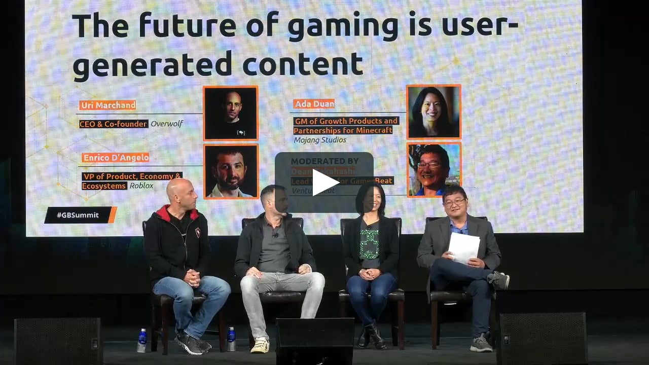 The of gaming is user-generated content on