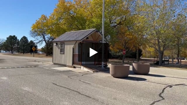 This is the entrance to the campground. There is a map and the ranger station that you must pass through.