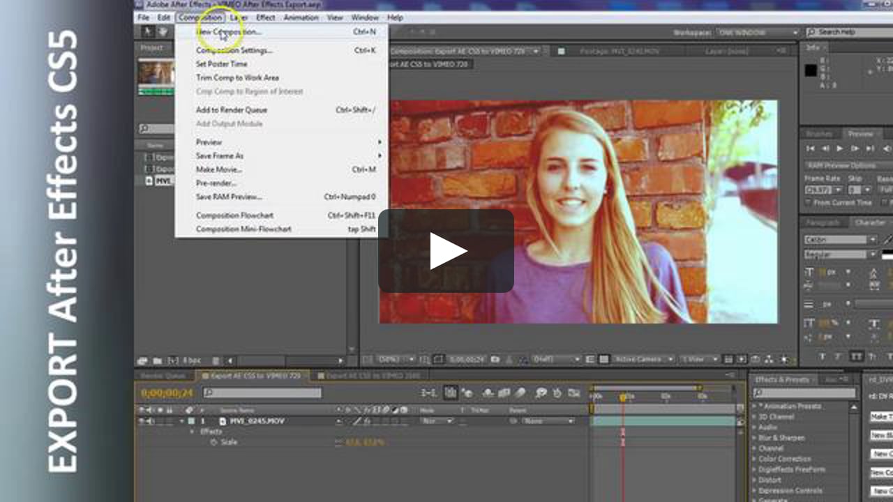 basics of adobe after effects cs5