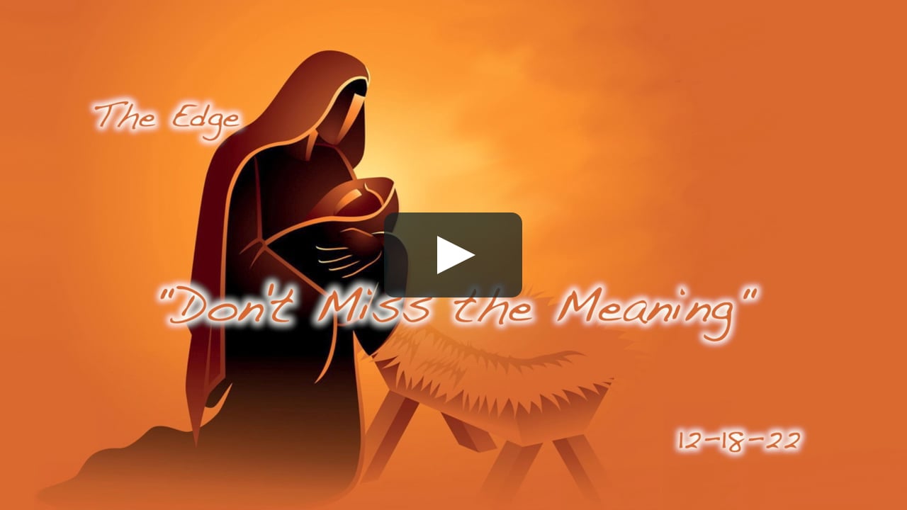 Don T Miss The Meaning The Edge On Vimeo Don T Miss The Meaning The Edge On Vimeo