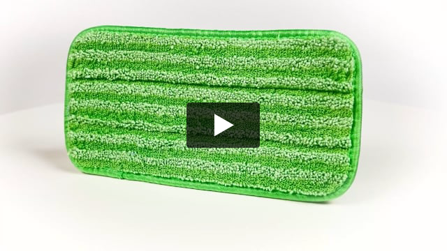 Green Reusable Microfiber Mop Pads