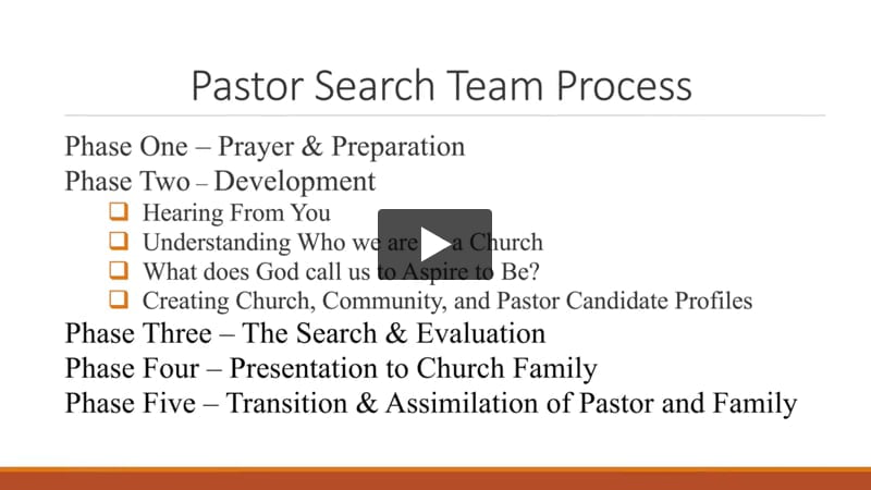 Pastors Search Update (1.6.23)
