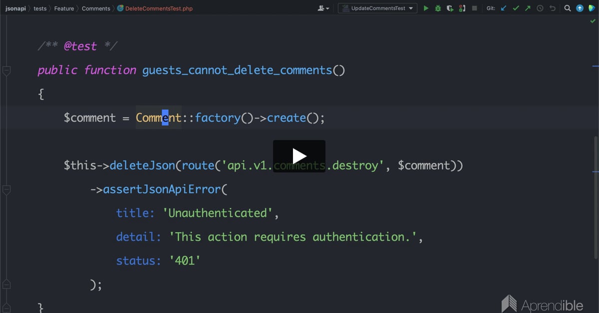 72. Eliminación de comentarios a través de la API