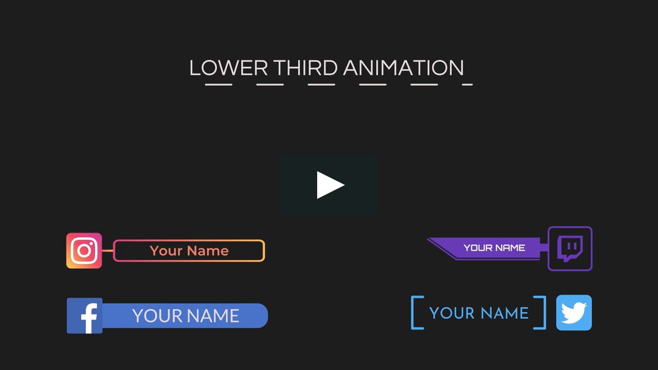 Animated Lower Third For Social Media Platforms on Vimeo