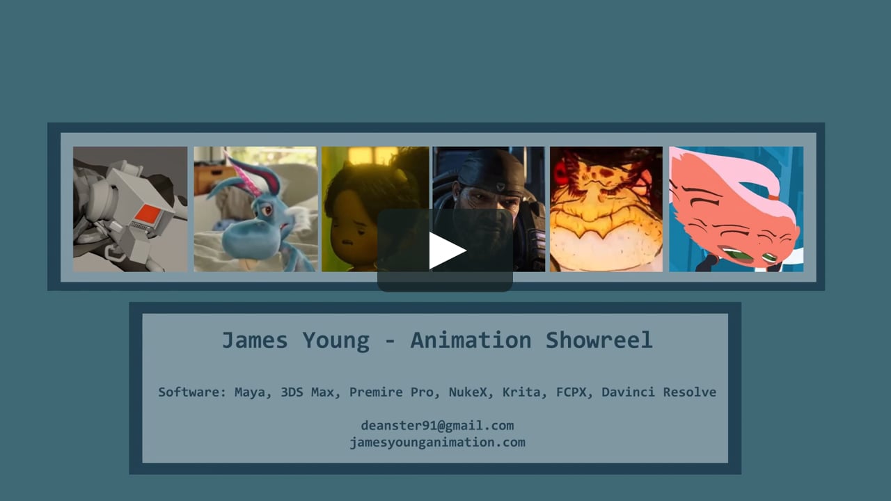James Young - Animation Showreel on Vimeo