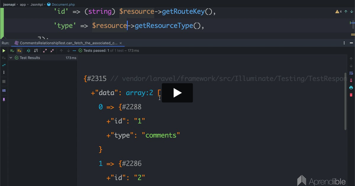 76. Relaciones de uno a muchos siguiendo la especificación JSON:API