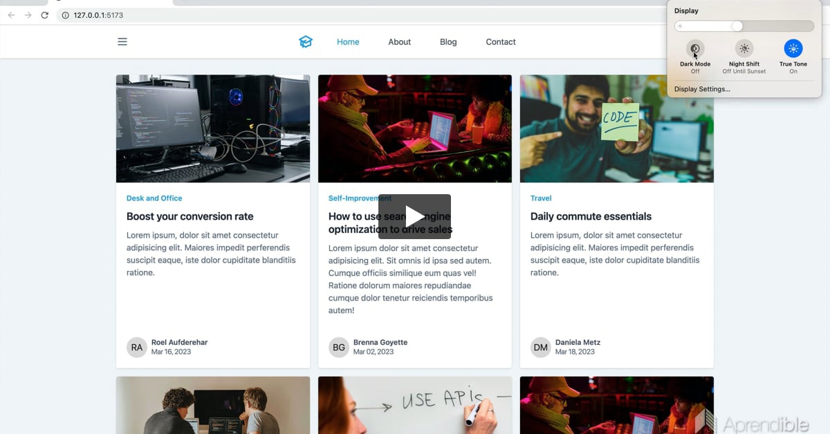 28. Sincronización con el dark mode con el dispositivo del usuario