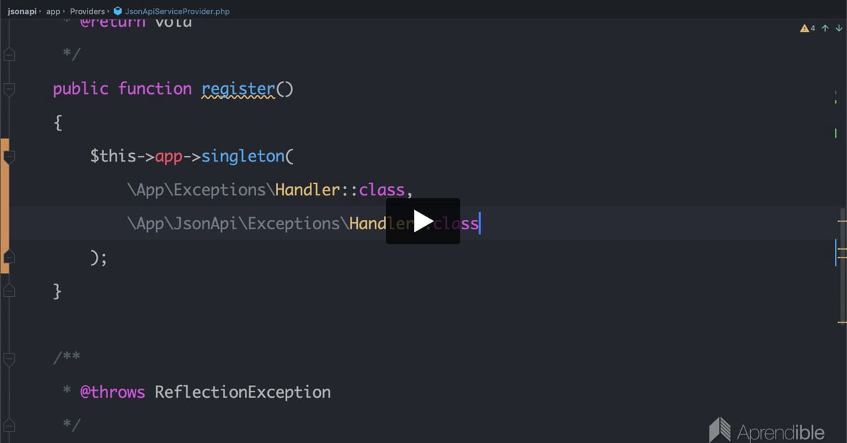 89. Agrupando las clases relacionadas a la especificación JSON:API