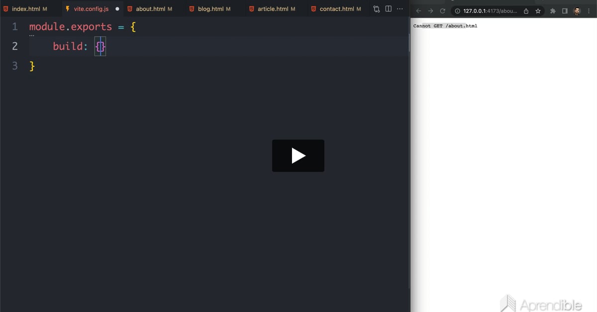 34. Configuración de Vite