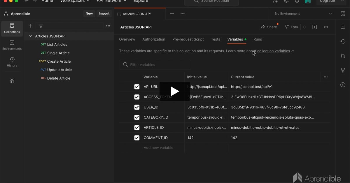 92. Variables en Postman