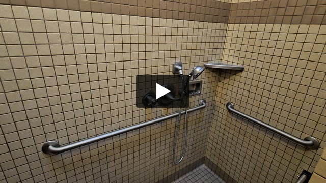 These were the best campground showers I've ever encountered. Spacious separate rooms with benches inside and outside the shower room. Regular height spray and handheld wand for those needing to sit. Plenty of hot water and free to use.