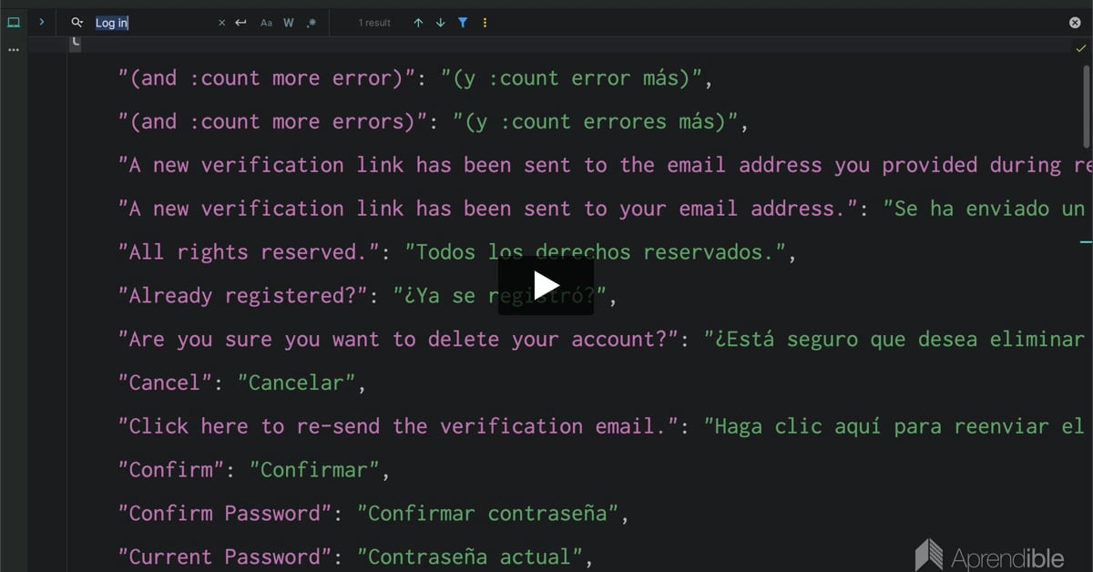 5. Soporte multi lenguaje en Laravel 10