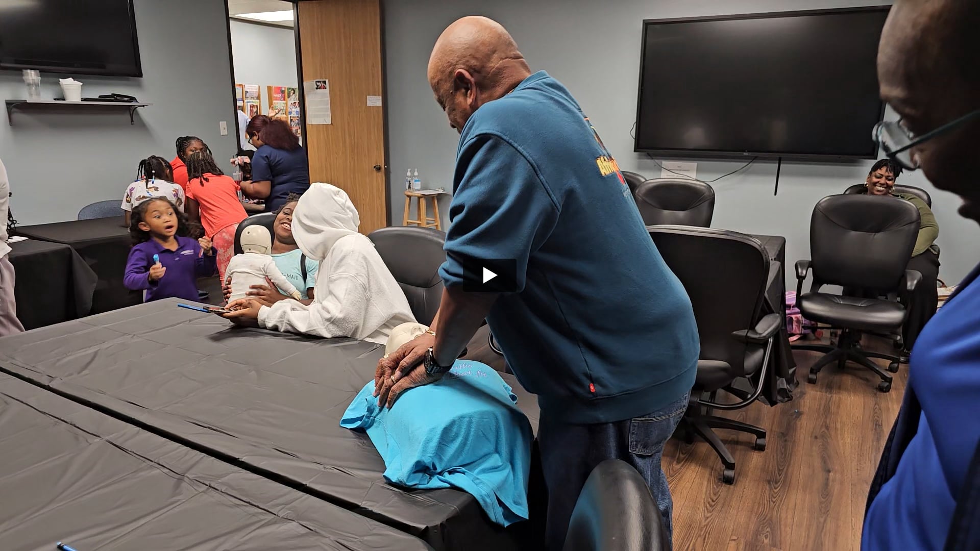 CPR demonstration video preview