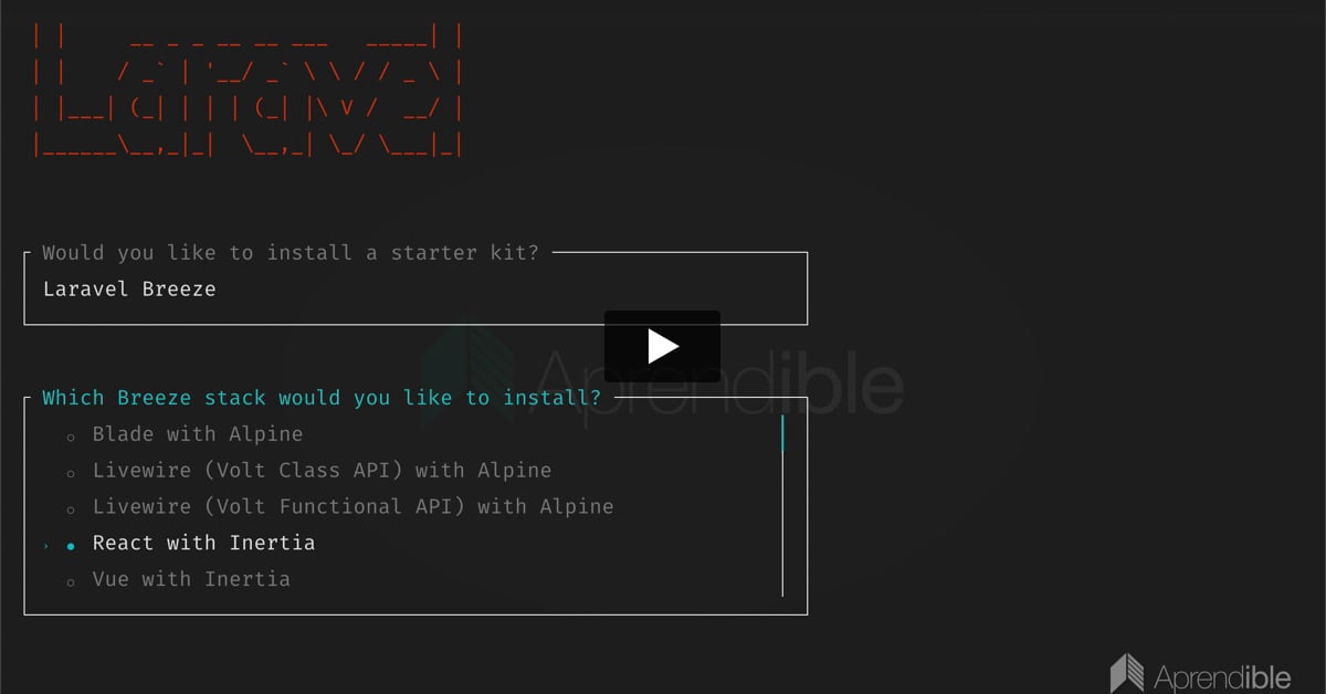 3. Instalación de Laravel Inertia con React