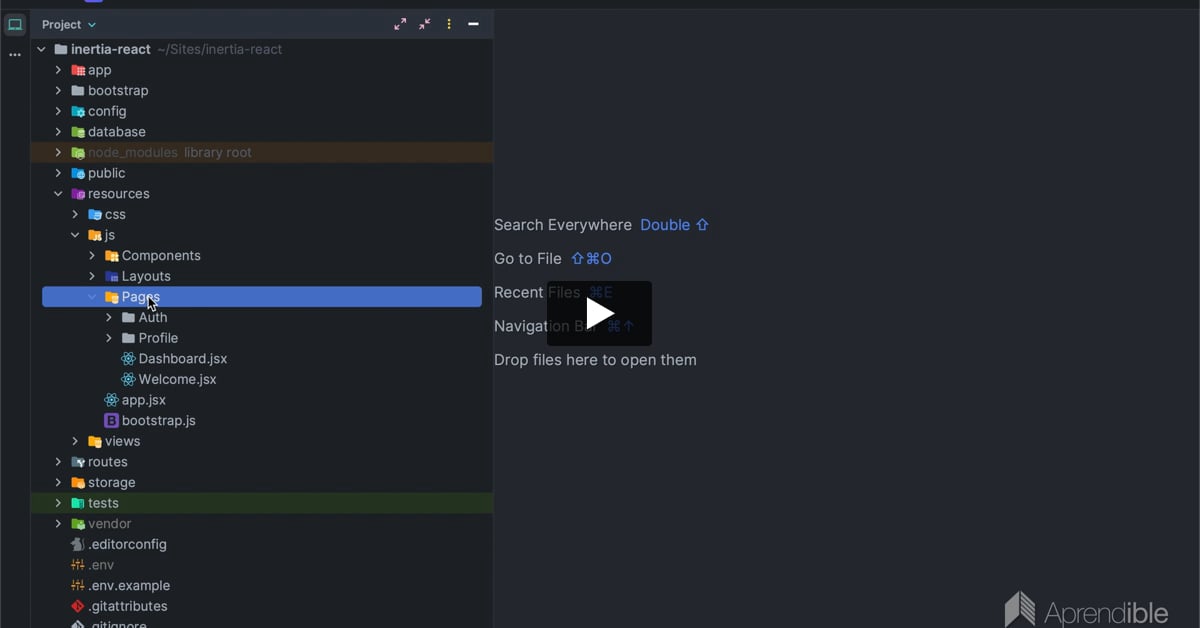 5. Cómo crear páginas con Inertia React