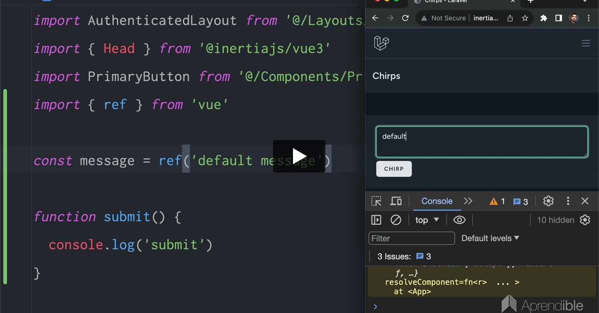 15. Cómo enviar formularios con Inertia Vue