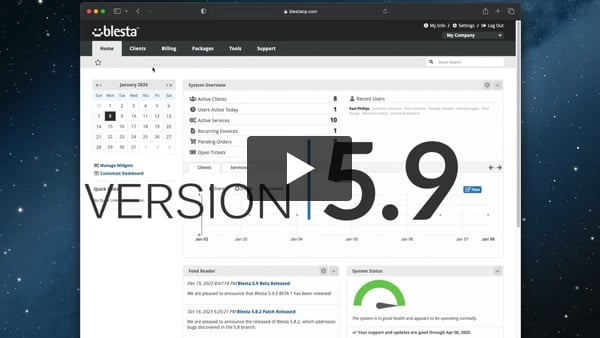 Blesta 5.9 released 28 Blesta 5.9 Release Video