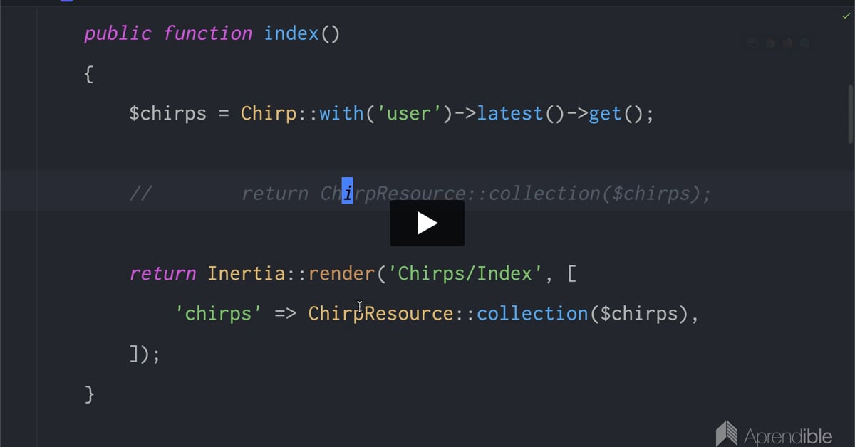23. Carga de relaciones con API Resources con Inertia React