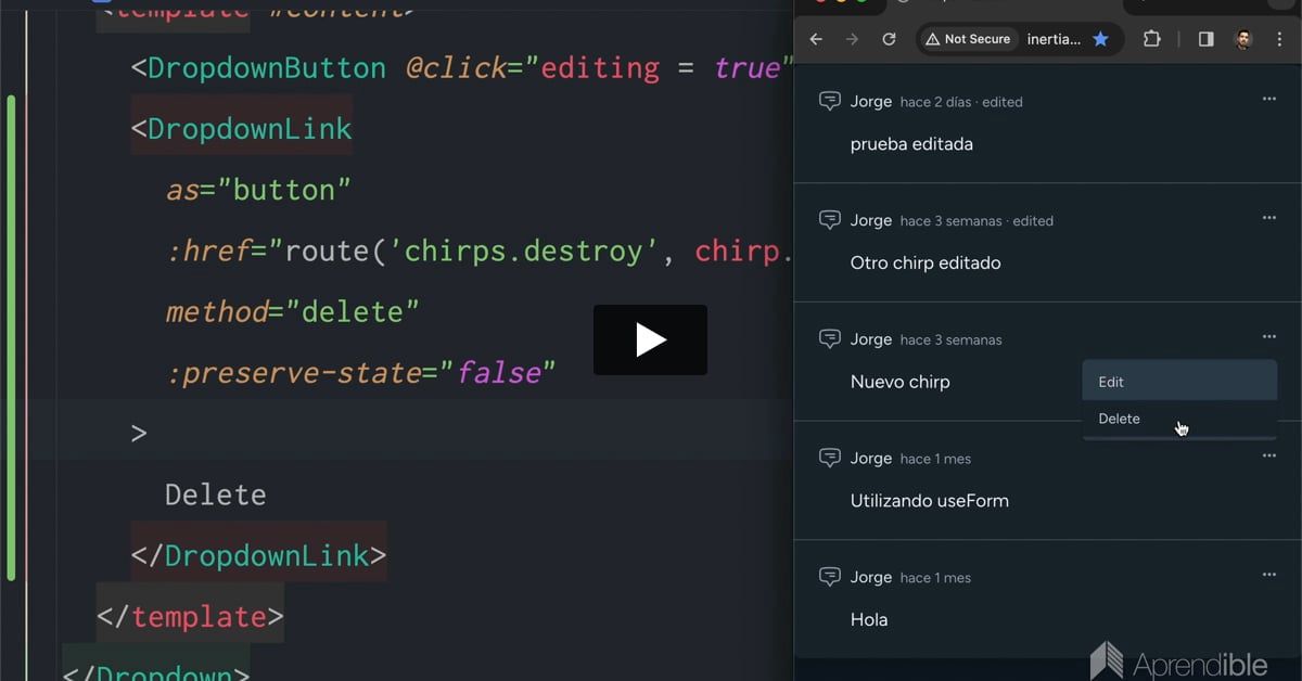 27. Eliminar registros con Vue