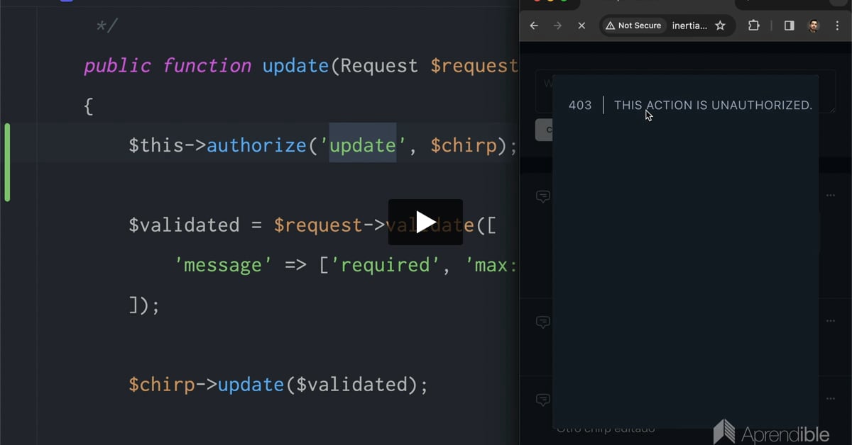 28. Políticas de acceso con Inertia React