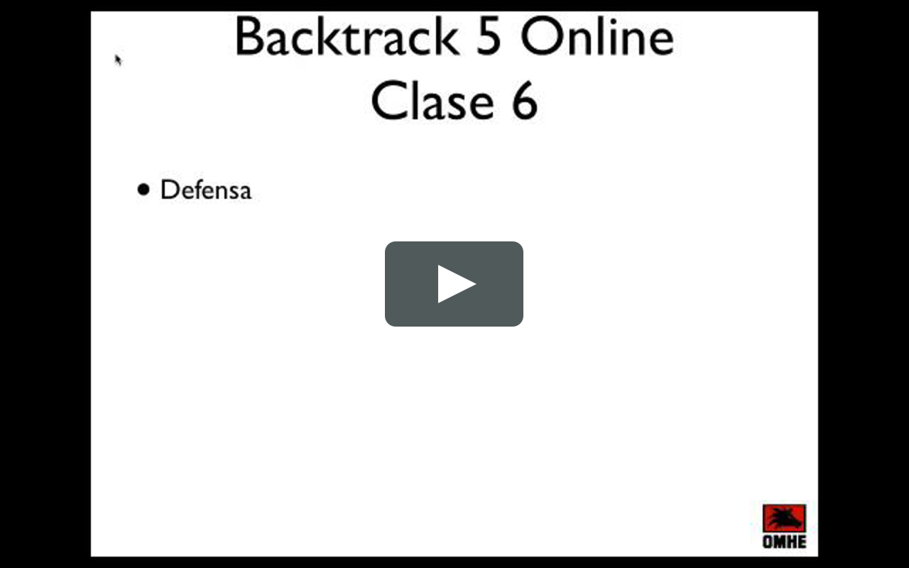 Backtrack 5 clase 6 on Vimeo