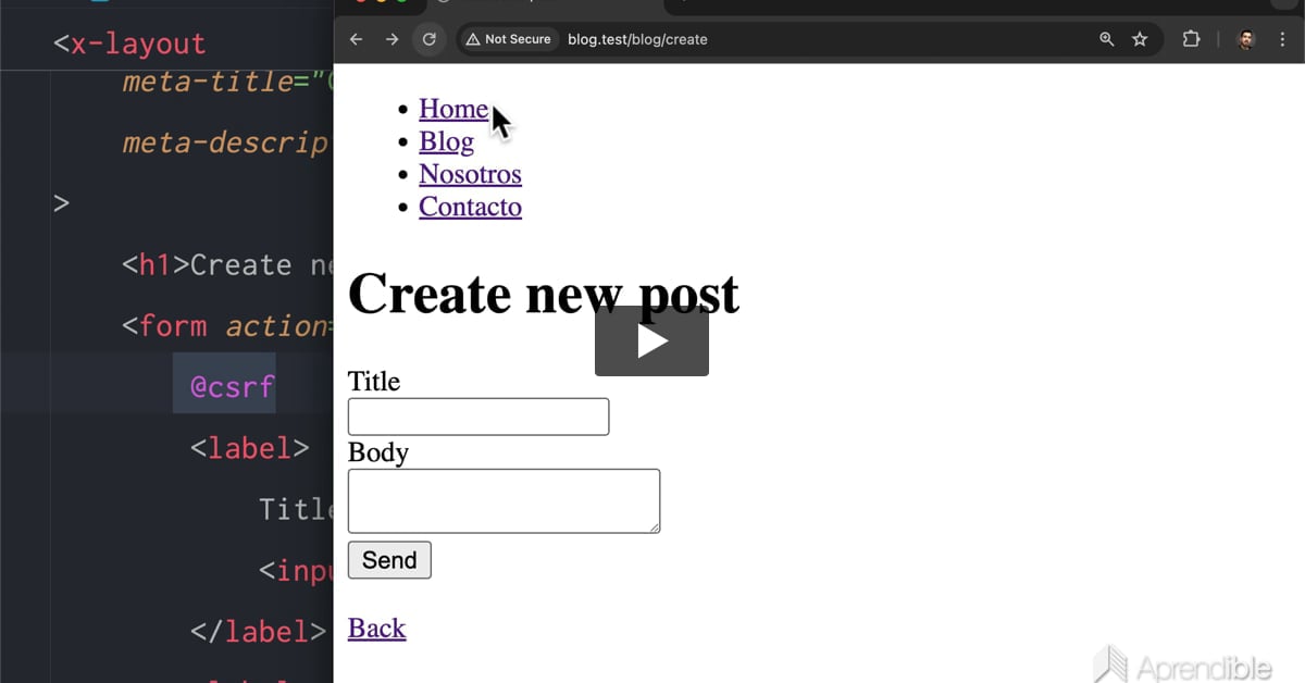 16. Cómo crear formularios en Laravel 11