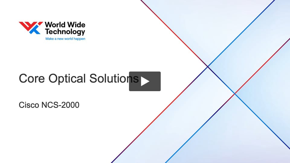 Cos2000 Netech Optical Transport Solutions: Cisco NCS-2000 Family - WWT