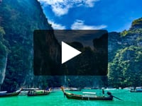 Play video Coastal Thailand, Phi Phi Islands and Maya Bay