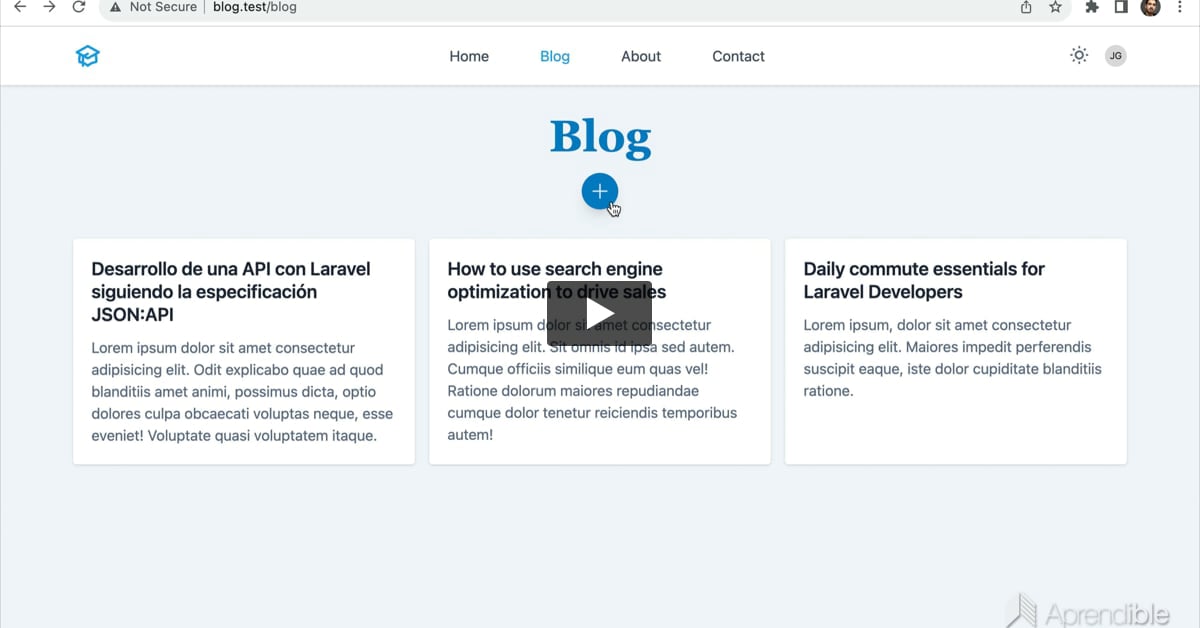 28. Implementando una plantilla de Tailwind CSS con Laravel