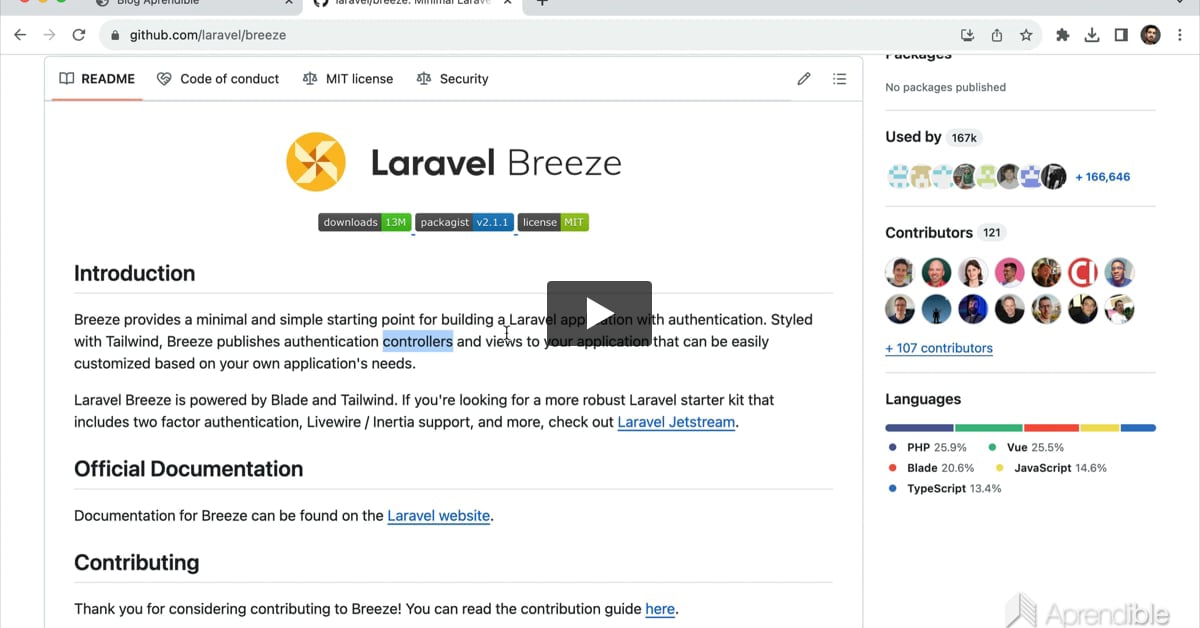 30. Características de Laravel Breeze